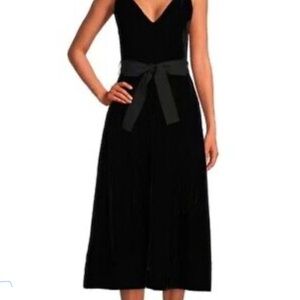 Elegant Black Midi Dress